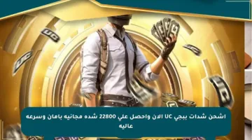 اشحن شدات ببجي UC الآن واحصل على 22800 شدة مجانية بآمان وسرعة عالية